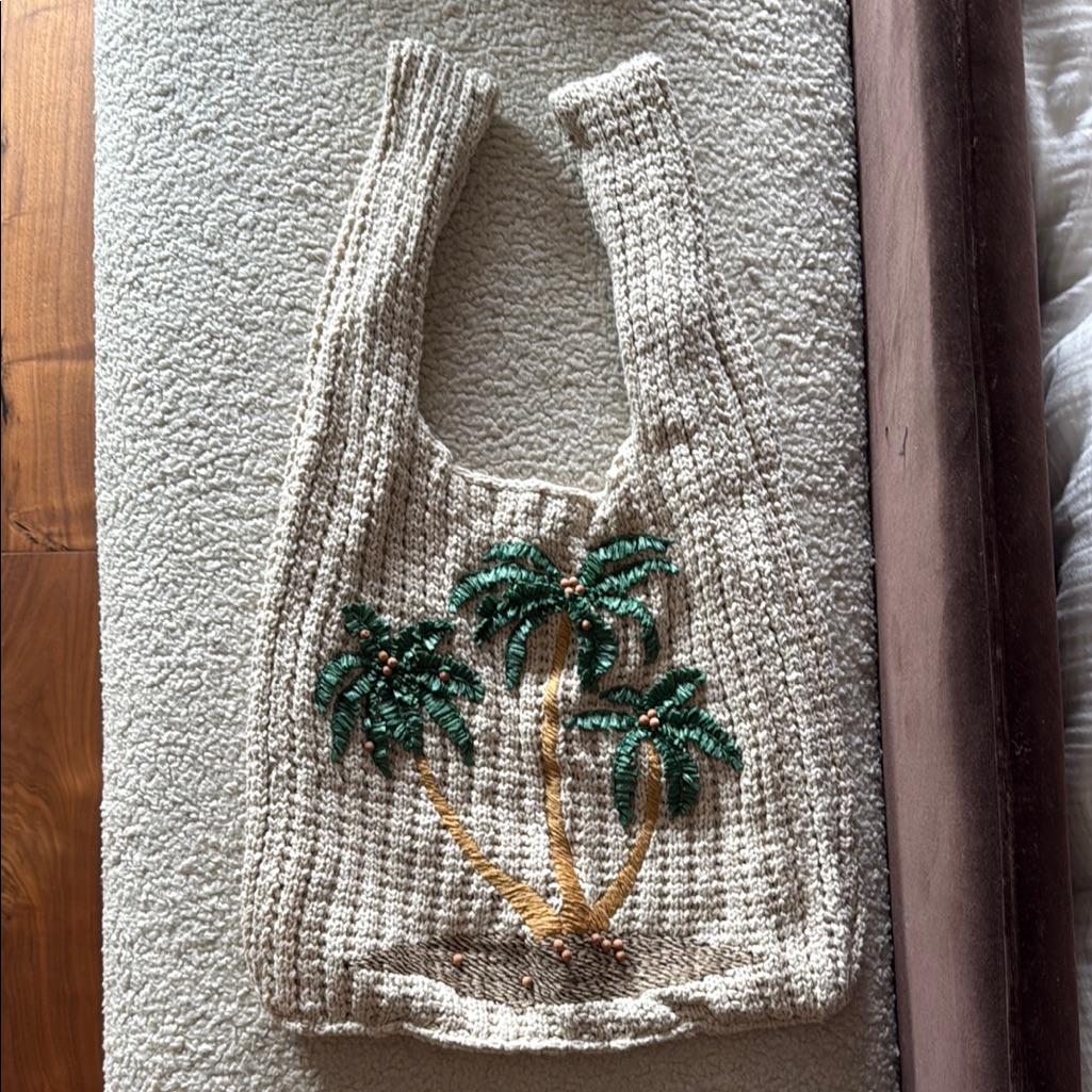 New / Alanui Beaded Knjt Tote Bag / Beach Bag